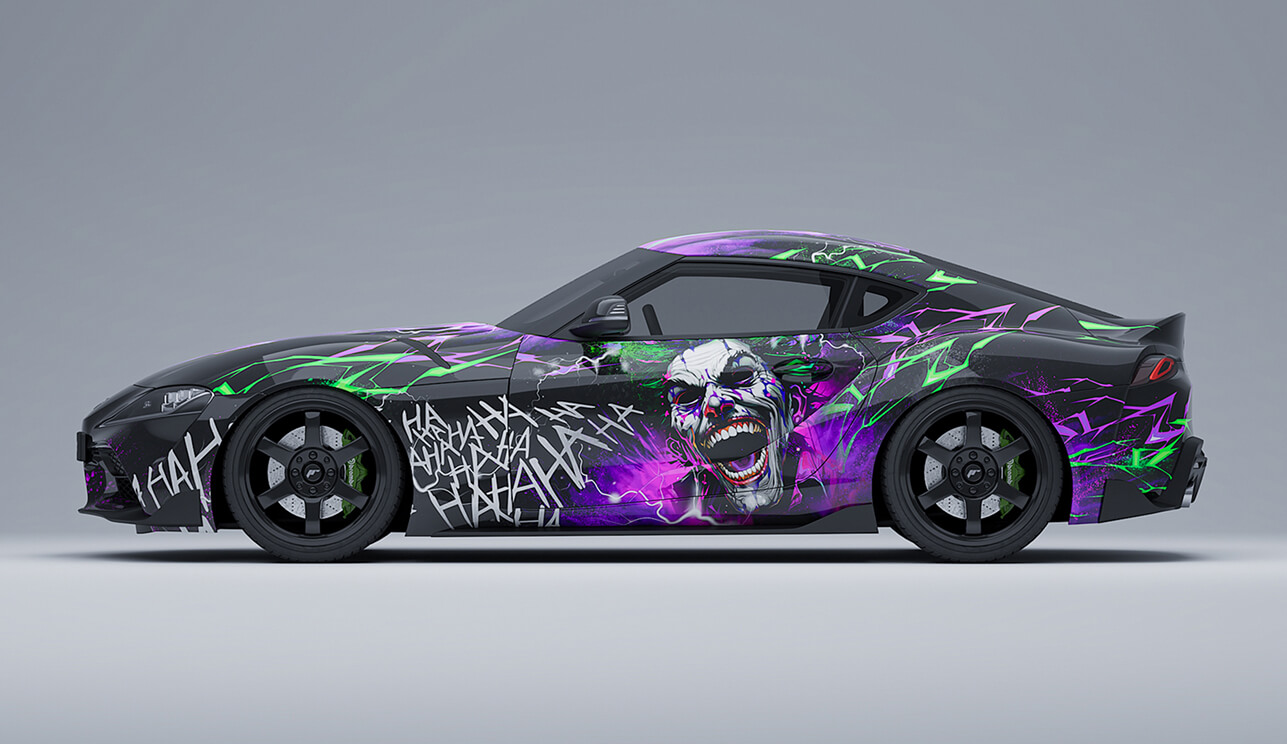 Wrap design example with 50+ sales